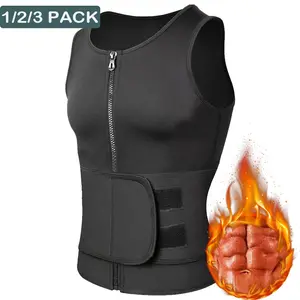 Man shirt Neoprene sauna vest with breathable wicking, abdominal vest, black Exercise Activewear,Gym