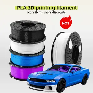 ANYCUBIC PLA 3D Printer Filament Bundle 4KG, 3D Printing PLA Filament 1.75mm Dimensional Accuracy +/- 0.02mm, 4 Pack4KG Spool(8.8 lbs) Black