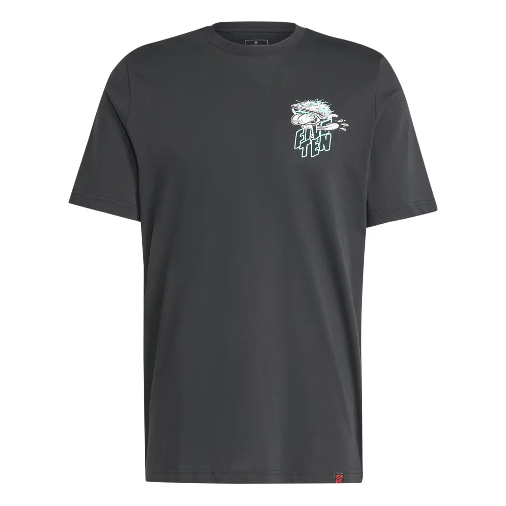 adidas Mens Five Ten Adrenaline Graphic Casual Tops Casual - Black