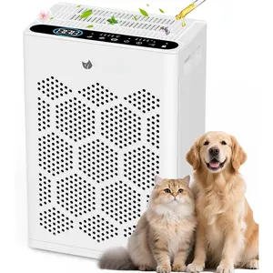 Air Purifiers for  Large Room Up to 1800 Ft2 with HEPA 14 Filter, Pet Air Purifier with Washable Prefilter for Bedroom with , Air Cleaner for  Dust Pets Hair Odor, White