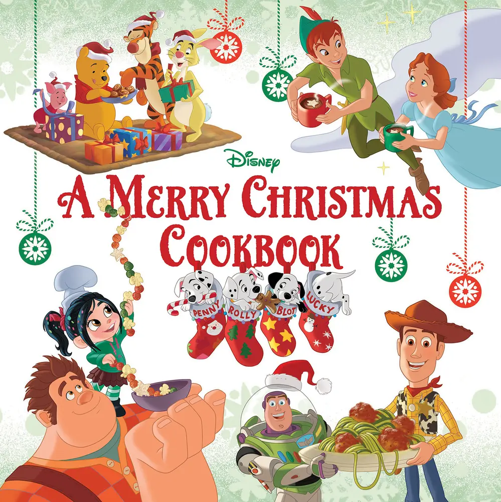 Used Disney Books Hardcover - A Merry Christmas Cookbook (English) - Christmas Cooking Tips Resource for Kids, Character-Themed Holiday Gift