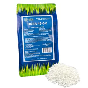 Urea 46-0-0 Nitrogen Fertilizer to Stimulate Lush Growth and Deep Green Color - Plant Food Plant Fertilizer for Plants Lawn Garden - Bloom Booster for Flowers, Fruits (5lbs)