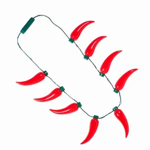Blinkee  Big Bulb Red Spicy Caliente Chili Pepper String Light Up Flashing Necklace