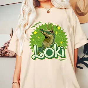 Alligator Loki Shirt Vintage Unisex T-Shirt full size color