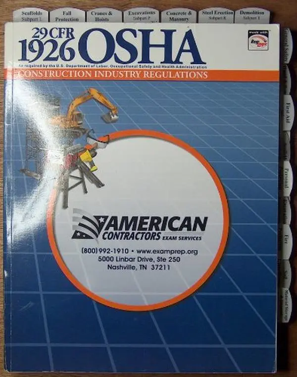 USED Book - 1926 OSHA Construction Industry Regulations Book (July 2008) by MANCOMM Inc (Paperback) - english