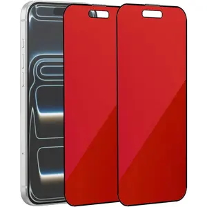 2 Pack Anti-Blue  Tempered Glass for  17 Pro Anti-Spy Screen Protector Anti-Peeping Film Gradient Colorful 6.3 inch