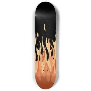 Red Flames Skateboard