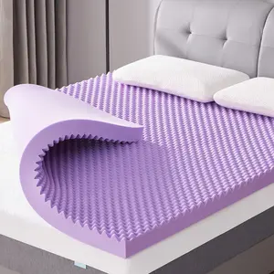 3 Inch Egg Crate Memory  Mattress Topper  Size, Soft Mattress Pad for  , Bed Topper, CertiPUR- Certified