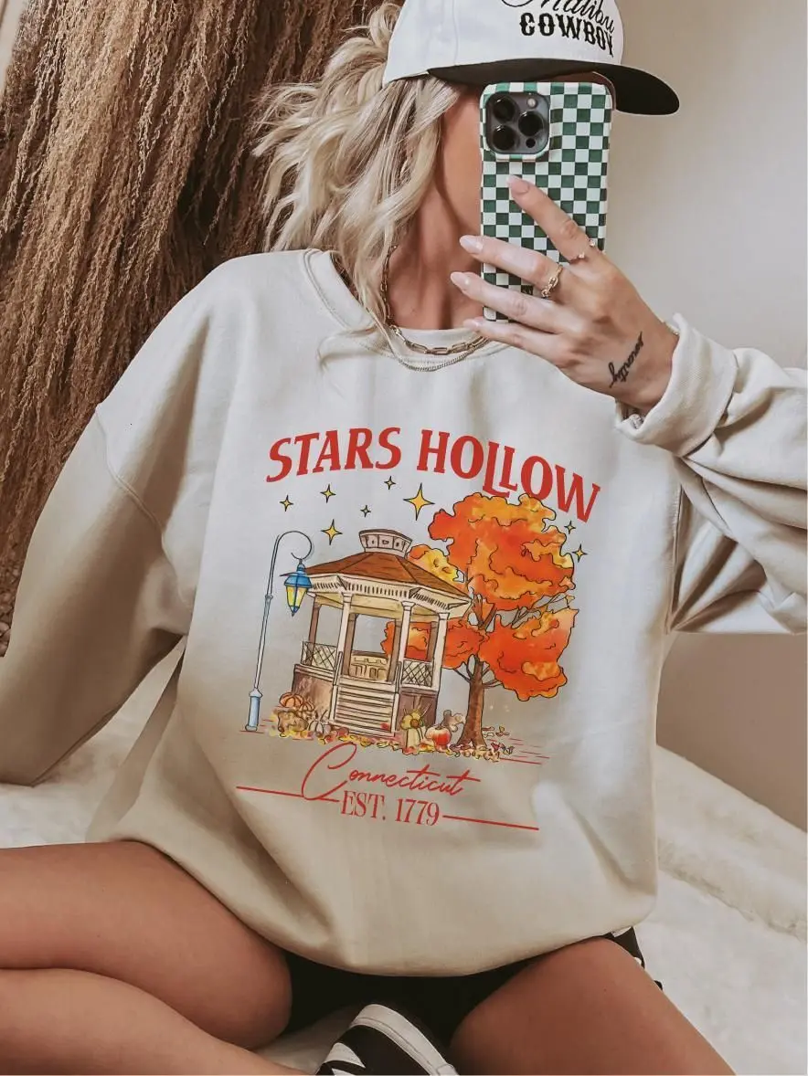 Stars Hollow Connecticut Est Sweatshirt, T-Shirt. 1779 ~ Apparel Relaxed Fit Printed In The USA Clothing Womenswear Casual Love Comfortable