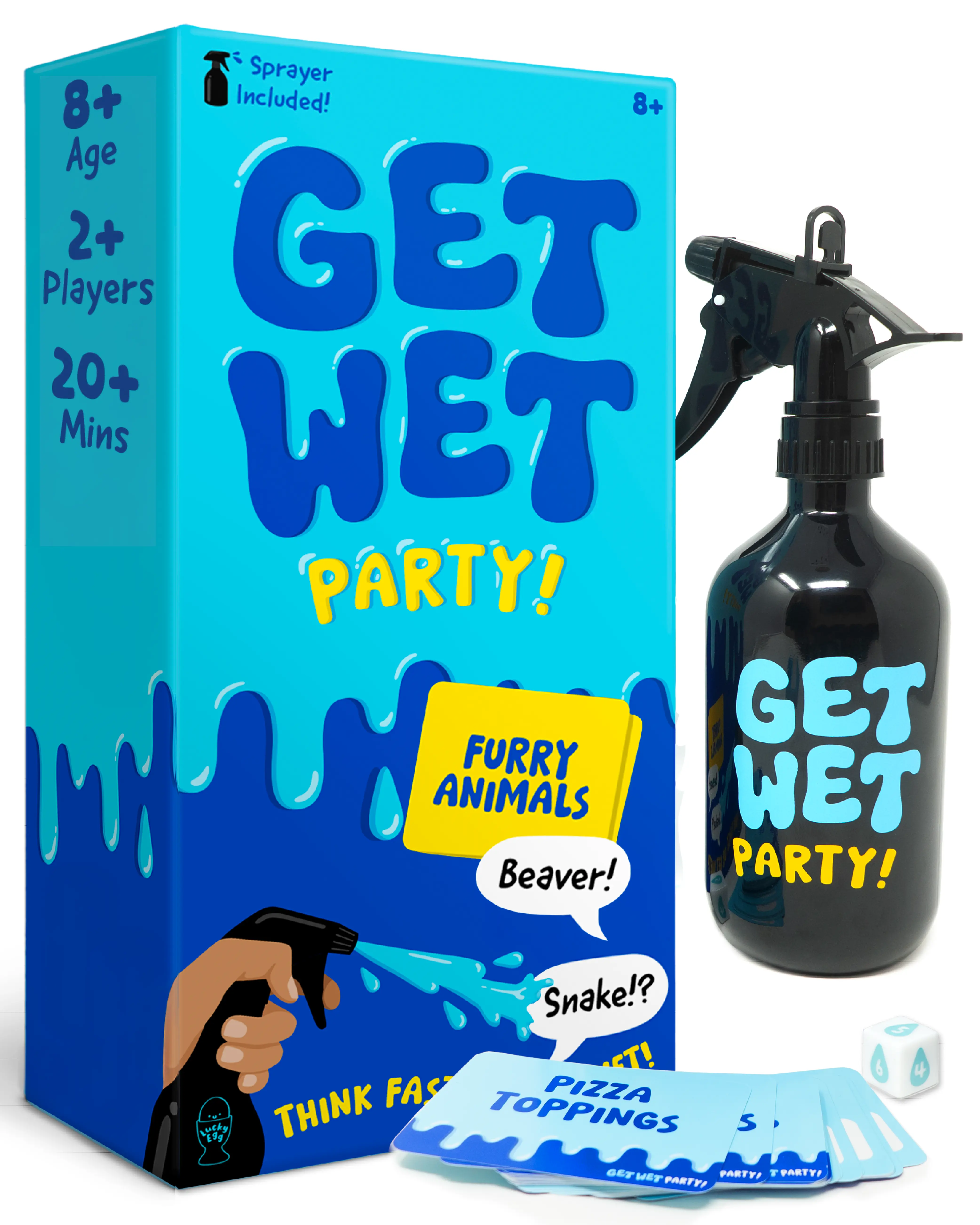Get Wet Party Game - Think Fast Or Get Wet