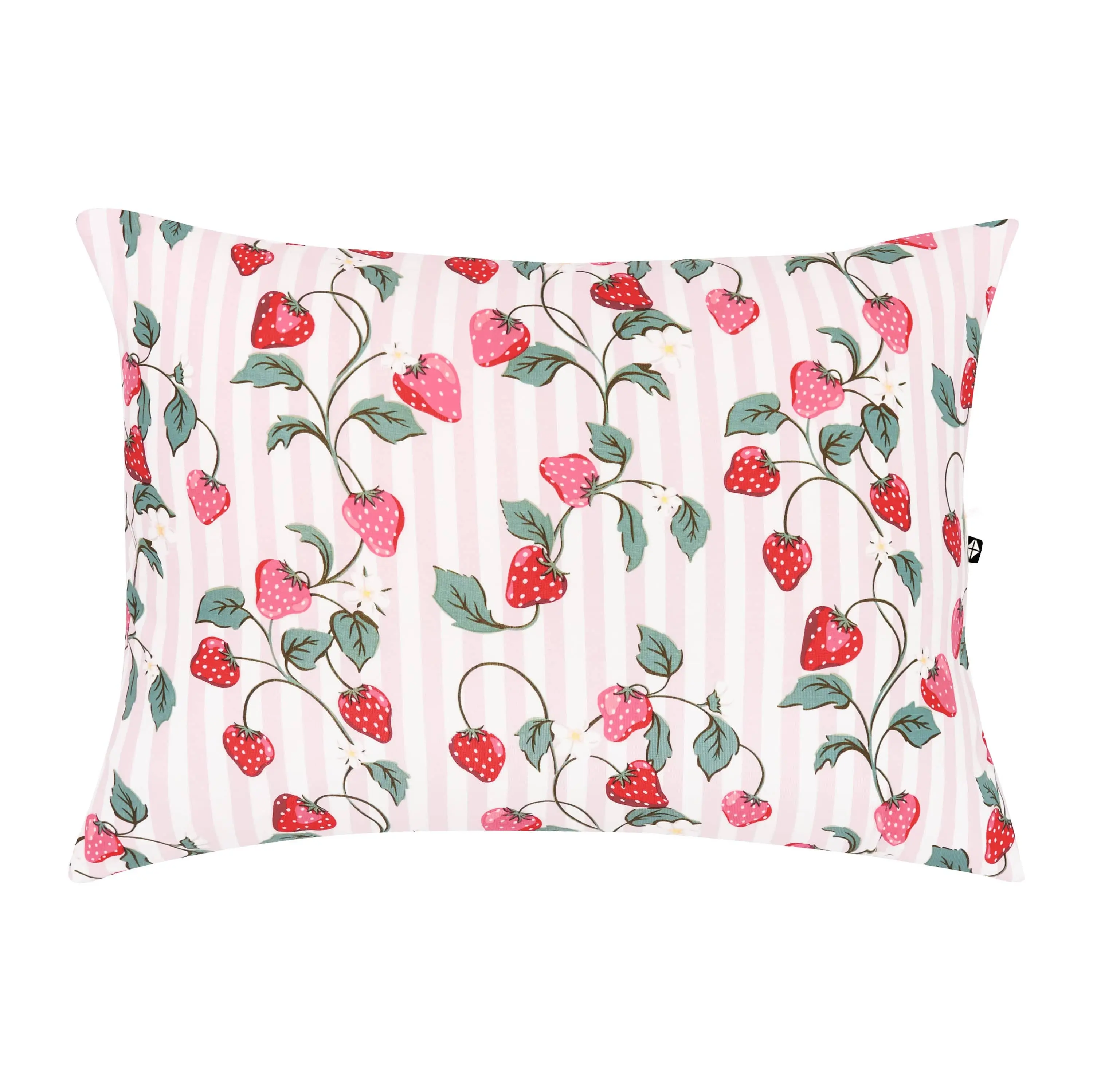 Toddler Pillowcase, Toddler Size (13" x 18"), 97% Rayon Made from Bamboo 3% Spandex, Cooling Bedding, Skin-Friendly Strawberry Fields Design