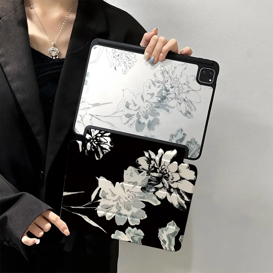 1 Piece Protective Folio Tablet Case, iPad Covers, with Pen Holder compatible with iPad 10.9/Pro11/10th/iPad7/8/iPad Air 4/5/iPad Pro/iPad Air 13(M3 2025)/iPad Air 11(M3 2025)/iPad 11(A16 2025), Auto Sleep/Wake Function, Tablet Accessories
