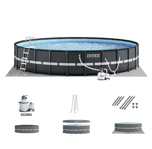 New Intex Ultra XTR 24’ x 52" Above Ground Outdoor Pool Set with Pump