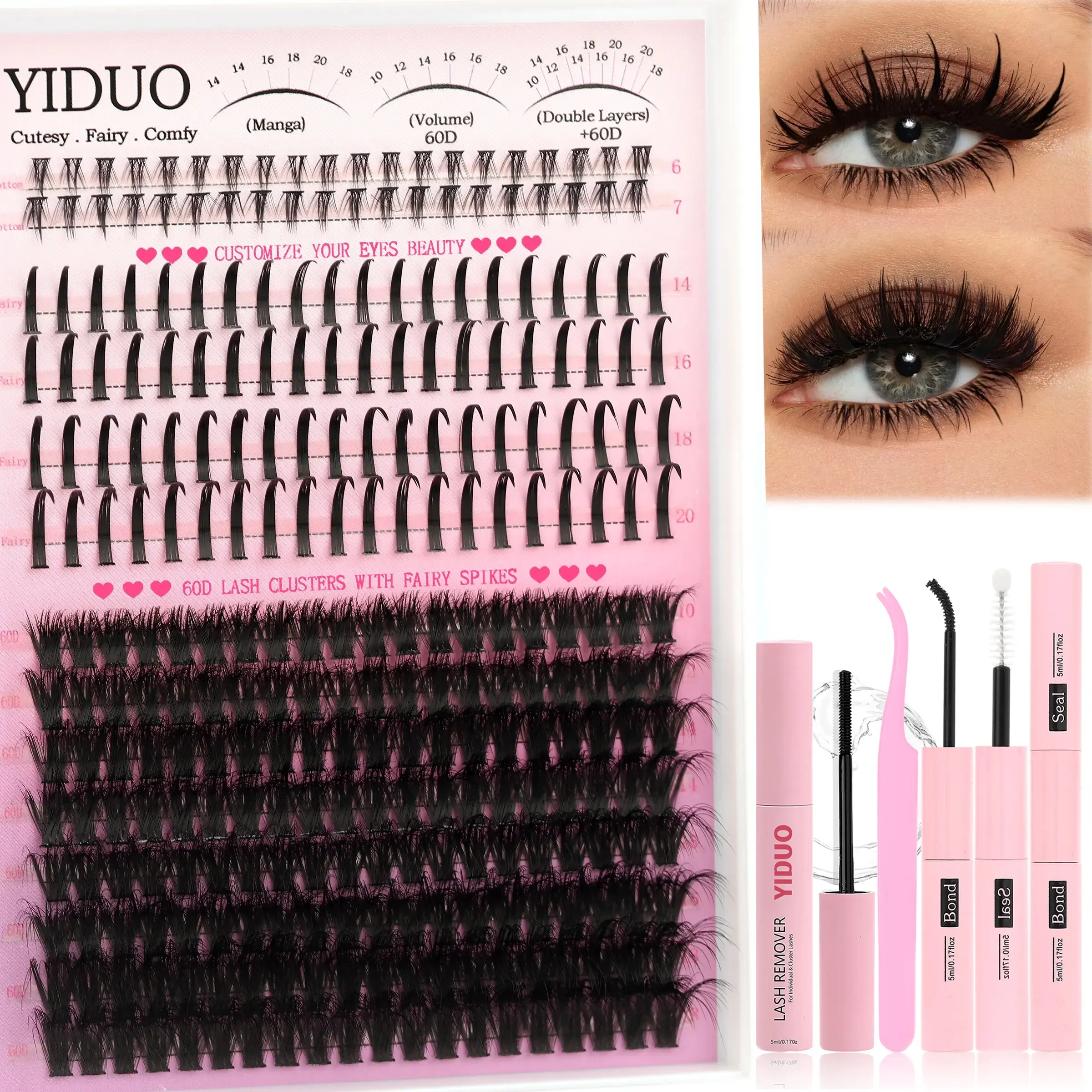 60D Lash Clusters Kit