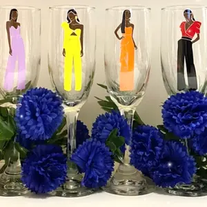 Women Wine Glasses Customized Set Drinkware Indoor