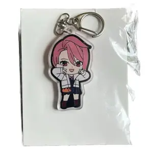 DandaDan Aira Shiratori Acrylic Keychain with Character Design and Keyring Attachment