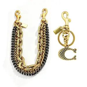 Vintage Bag Strap Extender Chain, Handbag Wallet Belt Charm, Jeans Chain Pendant, Unique Triple-Function Bag Chain, Decorative Chain Accessory