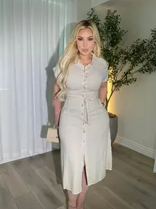 Harmony Oatmeal Dress