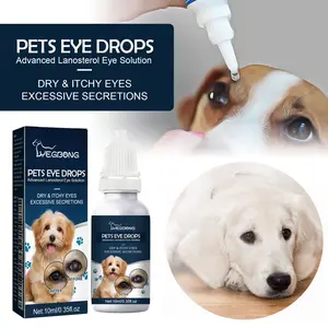 Pet Eye Drops for Cats and Dogs - Gentle Cleanser, Tear Stain Remover, Itching Reliever