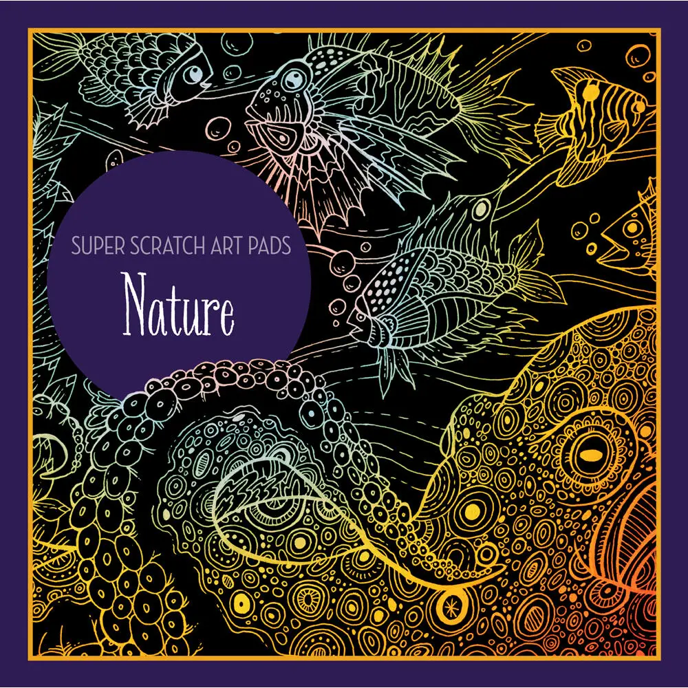 Super Scratch Art Pads: Nature by Union Square Kids [Paperback Book]
