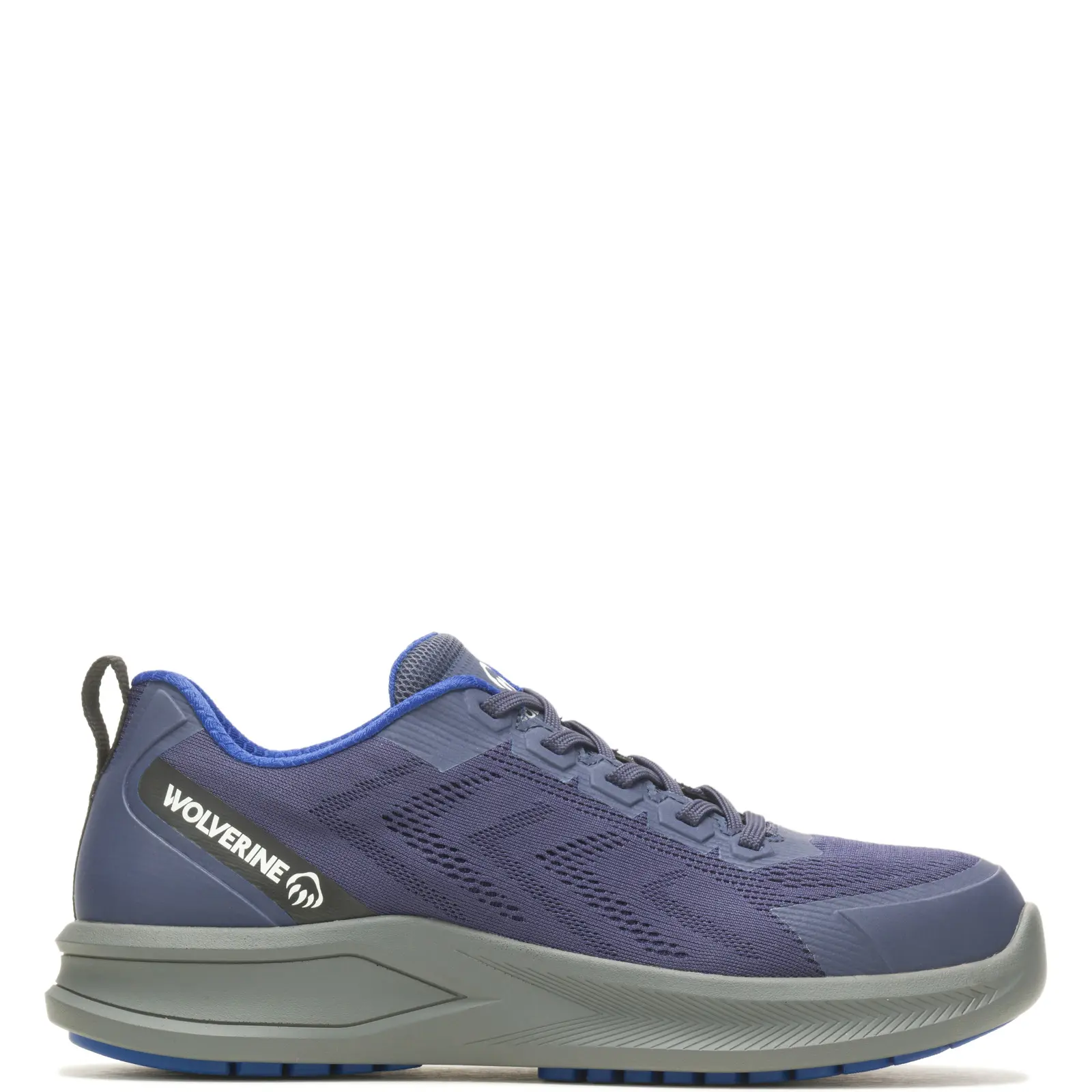 Wolverine Bolt Knit DuraShocks DSPRG CarbonMax Low Mens Blue Mesh Work Shoes