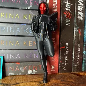 Masked Book Boyfriend Reading Figurine Dark Romance Bookshelf Decor for Book Lovers