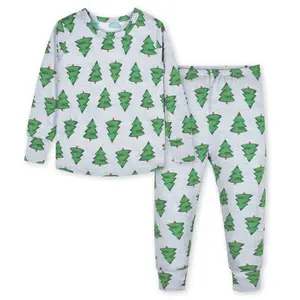 Christmas Spruce Trees Buttery Soft Eucalyptus 2-Piece Toddler Pajamas