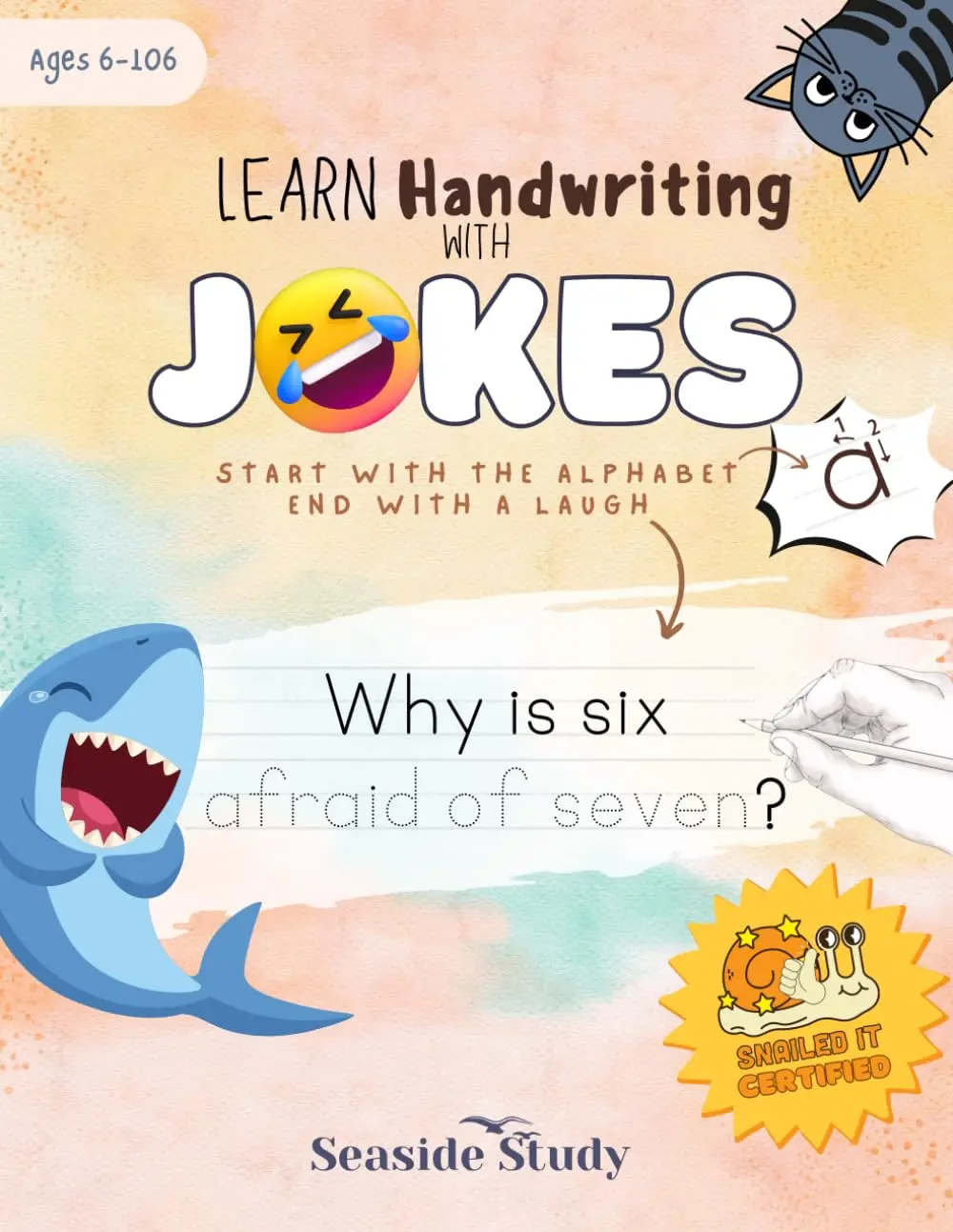 Learn Handwriting With Jokes: A Fun Alphabet and Word Tracing Practice forElementary Kids Print and Penmanship Writing Drills Lettering Workbook