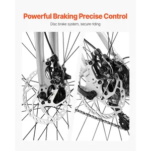 VEVOR Road Bike, 700C Wheels Racing Bike, L-TWOO 14 Speeds Drivetrain City Commuter Road Bicycle, Urban Adult Sport Bike with Lightweight Aluminum Alloy Frame, Drop Bar, Disc Brake, for Men Women