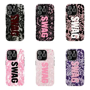 Y2K Lace SWAG Combo Phone Case | Colorful Vibes Luxury Protective Tough Armor Case For iPhone 17 16 15 14 13 12 11 Pro Max Plus Aesthetic Streetwear Trendy Indie Pop Culture Vibe Daily Protection Cover.