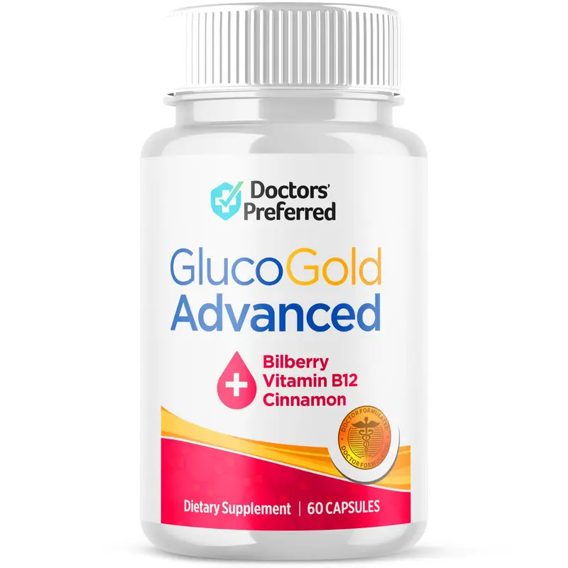 (1 Pack) Gluco Gold Blood Balance Advanced Support Glycogen Supplement 60 Caps