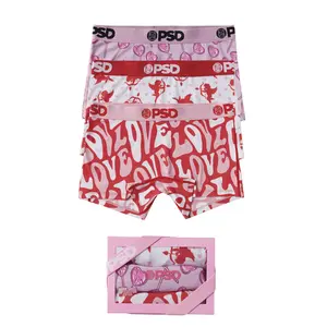 PSD Women's Valdate Boy Short Underwear 3 Pack Boxed Gift Set - Comfortable, Breathable, Ultra-Light Premium Modal Fabric
