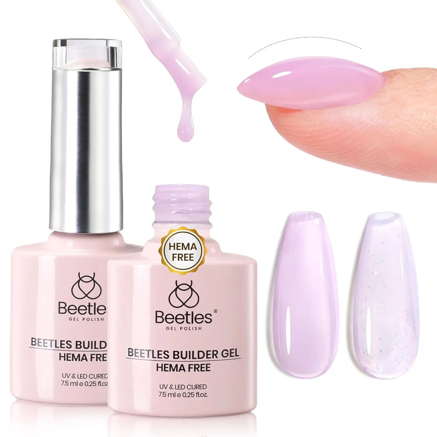 Builder Gel Nail 2 Colors Set 84-7.5ml-HEMA FREE