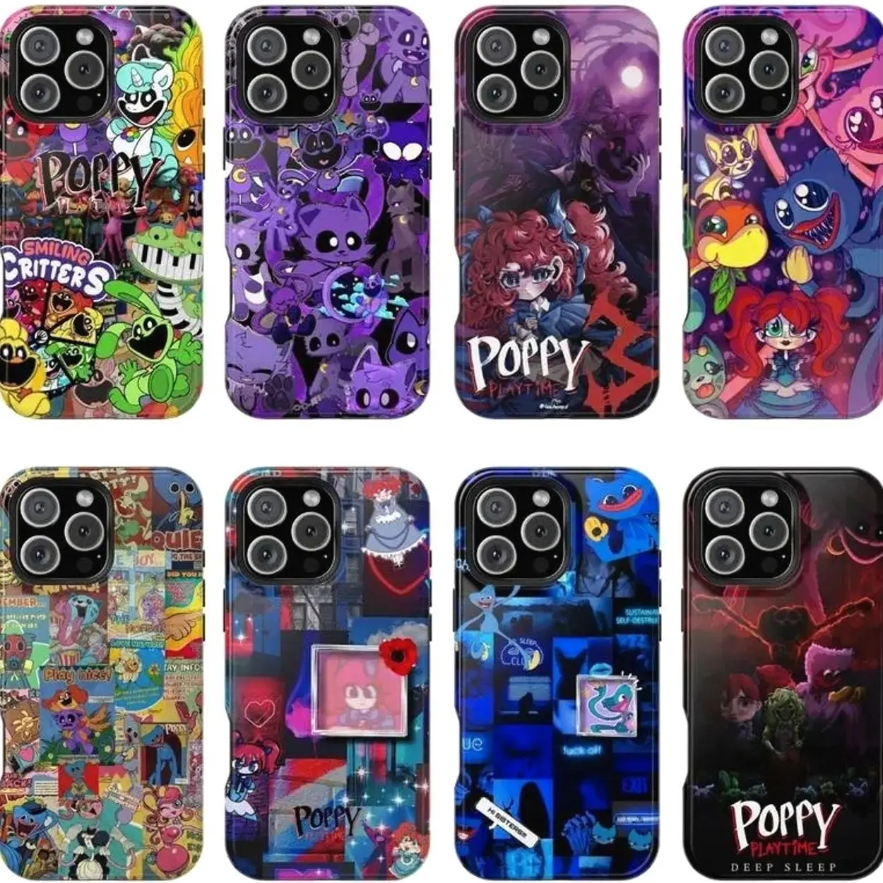 Poppy Playtime Huggy Wuggy Phone Case Compatible with iPhone 17, 16, 15, 14, 13, 12, 11, X & Galaxy