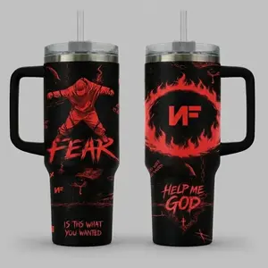 NF F.E.A.R Album Music Band Custom Tumbler Cup 40oz 20oz Stainless Steel Tumbler With Handle and No Handle
