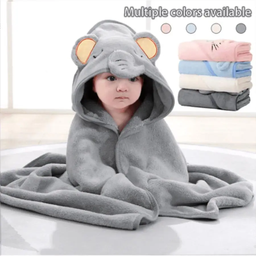 1 Piece of Multifunctional Absorbent Baby Bath Towel, Suitable for Infants and Toddlers Aged 0-2, Soft and Comfortable, with Cute Animal Cartoon Design, Machine Washable, Skin-Friendly and Soft, Baby Bath Towel, Gift for Your Baby, Suitable for the Bathro