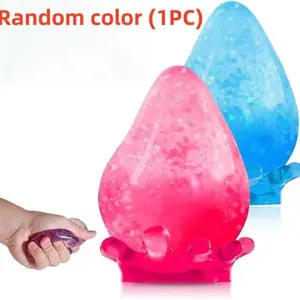 1PC Water Drop Silicone Stress Ball, Anti-Anxiety Squeeze Fidget Toys, Portable Sensory Calming Toy, Perfect Gift for Home Office Desk Decor & Stress Relief