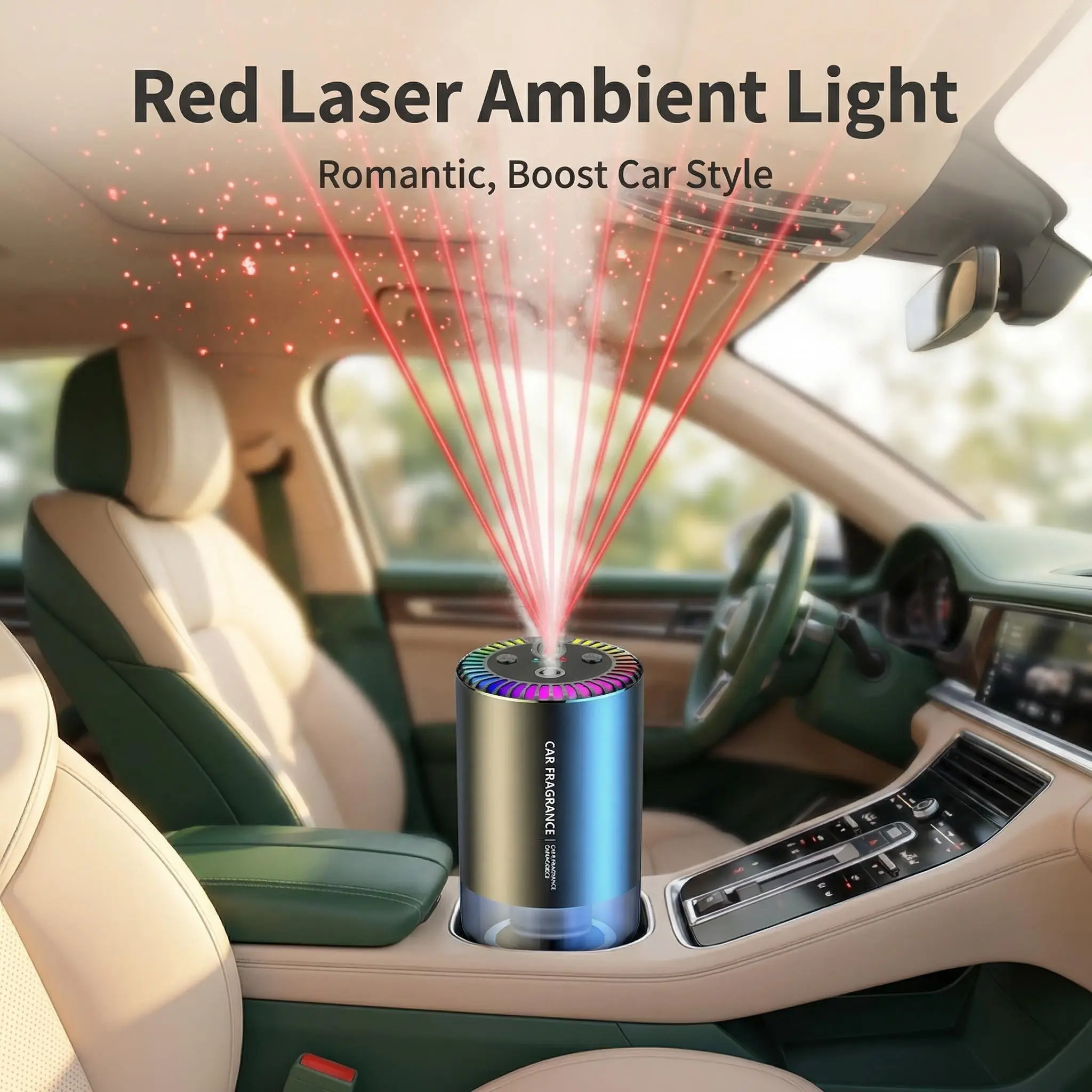 Smart Car Aroma Diffuser 50ML Natural Cologne Lasting Fragrance for Mother's Day Gift Birthday Wedding Anniversary Wife Husband Mom Women Him Her Girlfriend Boyfriend Air Freshener Car Interior Kit