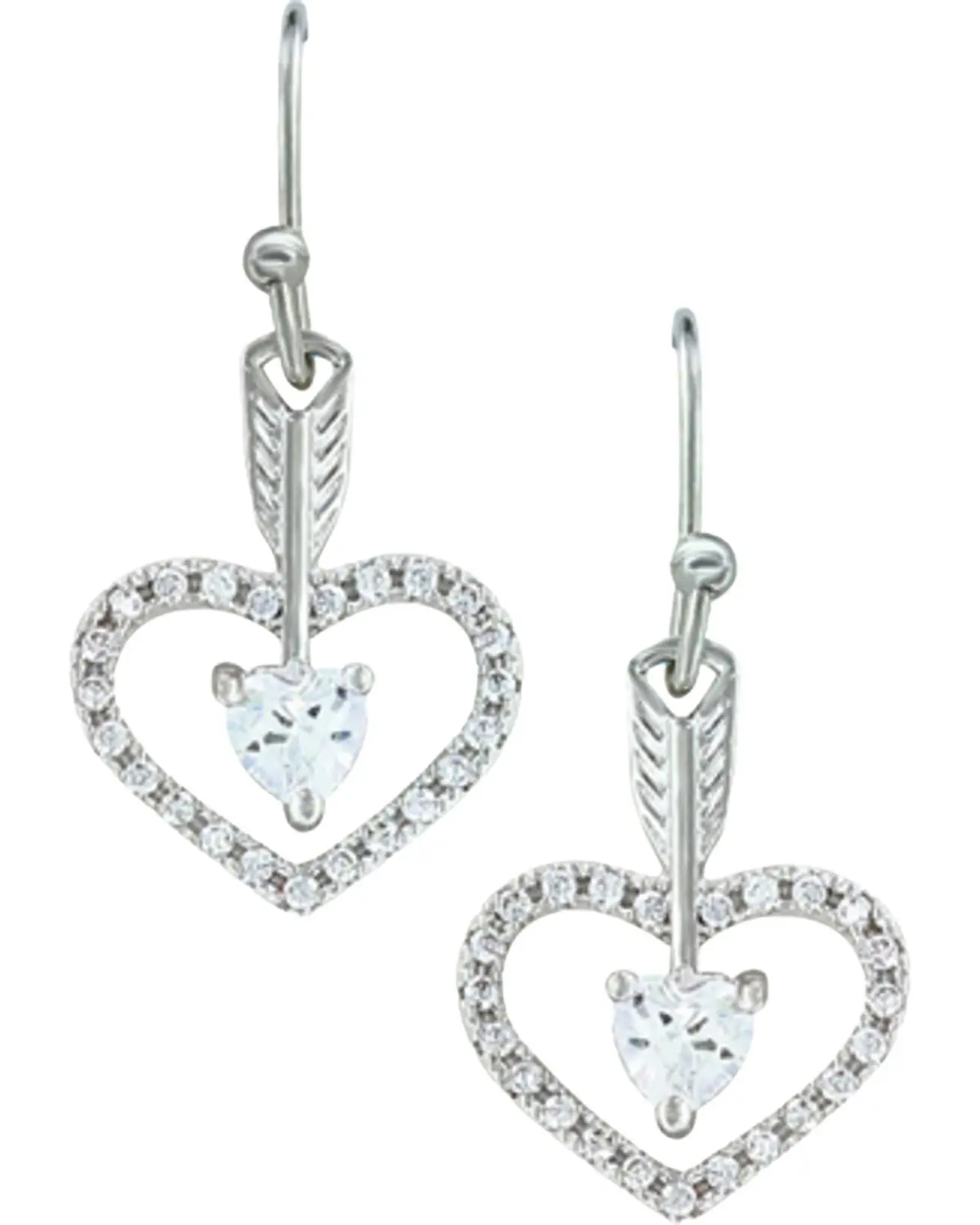 Montana Silversmiths Women's Women'S Straight To The Heart Arrow Earrings - Er3198