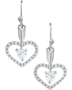 Montana Silversmiths Women's Women'S Straight To The Heart Arrow Earrings - Er3198