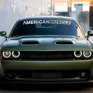 American Muscle Creative Letter Pattern Universal Car Sticker, Waterproof Durable Scratch Covering Self-adhesive Car Sticker, Car Exterior Decoration Accessories