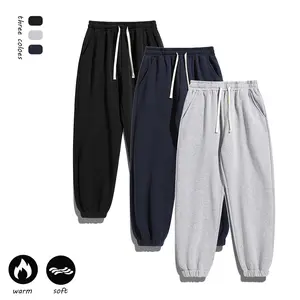 Men's stretch casual sports pants, regular style, with drawstring at the waist, youthful street fashion, suitable for autumn and winter wear, suitable for both casual and sporty occasions casual loose-fit pocket design