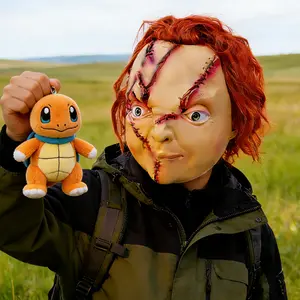 Chucky Halloween Mask Inspired by Child's Play Realistic Stitched Latex Material Ideal for Adult Horror Movie Cosplay and Halloween Parties hallween mask halloween gift