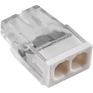 100pcs Wire Connectors Push-in Kit, 2 Ports Electrical Splicing Compact Nuts Connectors for Wiring 18-13 AWG