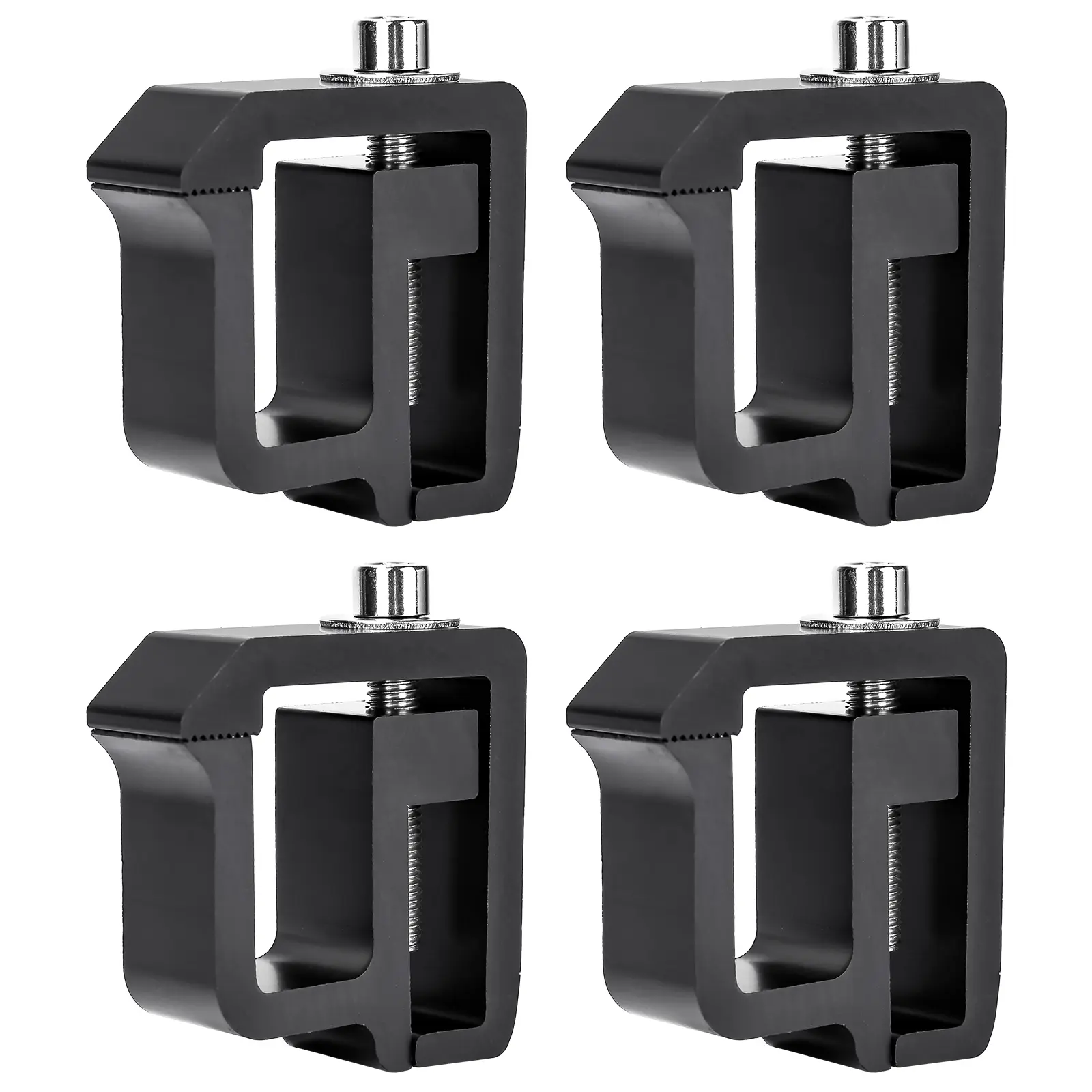 AA-Rack P-AC(4)-09 Set of 4 Aluminum C-clamps For Non-Drilling Truck Rack & Camper Shell Installation
