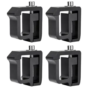 AA-Rack P-AC(4)-09 Set of 4 Aluminum C-clamps For Non-Drilling Truck Rack & Camper Shell Installation