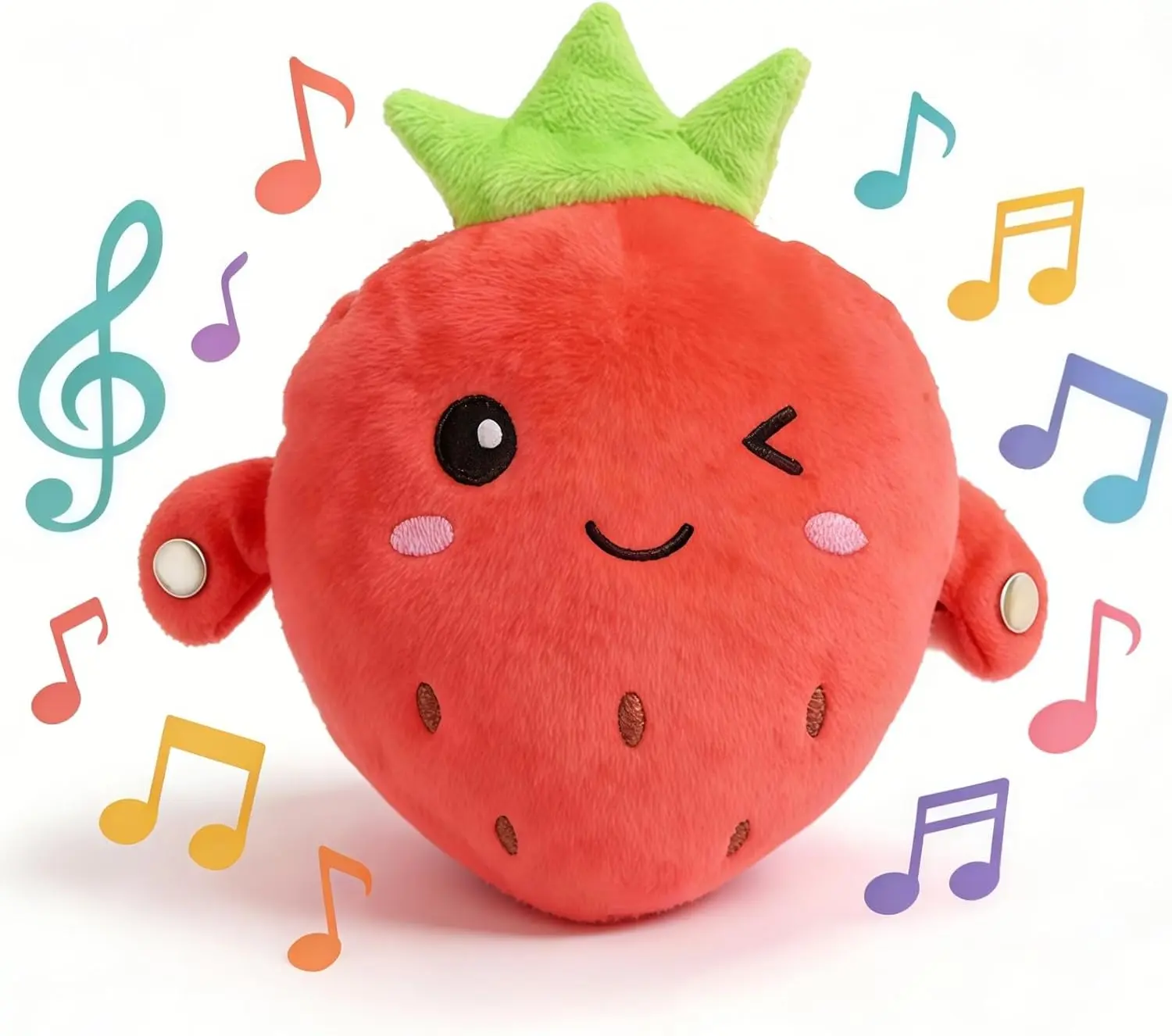 Interactive Music Plush Toy Set – Banana, Strawberry & Carrot Electric Plush Toys for Parent-Child Interaction, Couples & Friends Prank Toy, Valentine’s Day & Easter Party Fun Gift for Kids