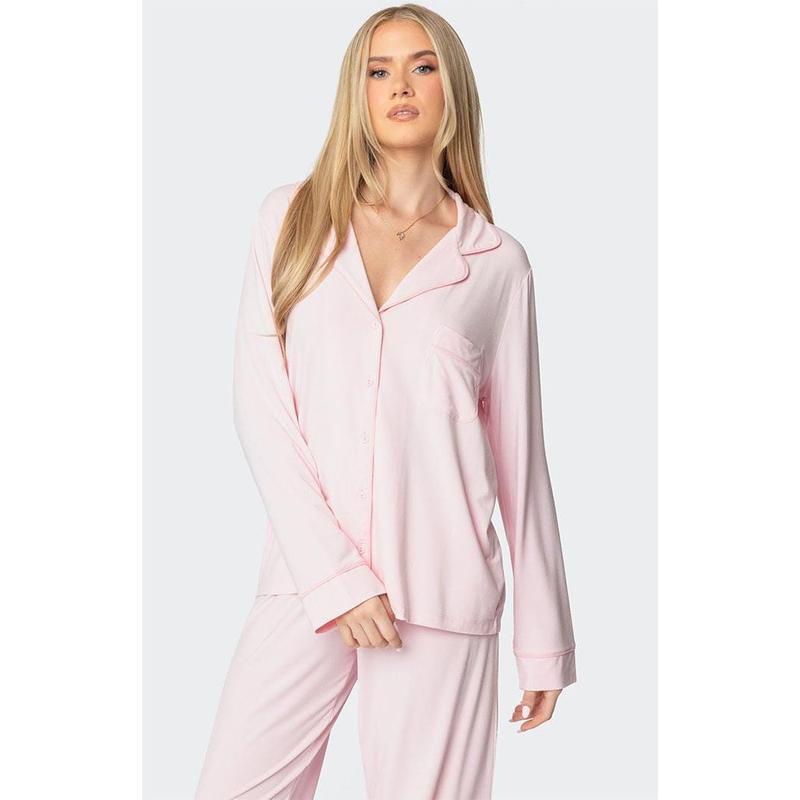 Edikted Women's Jeanette Button Up Shirt