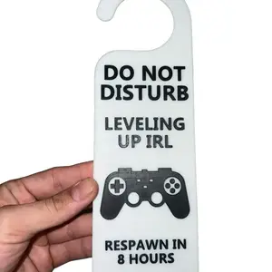 Do Not Disturb” Door Hanger – Leveling Up IRL