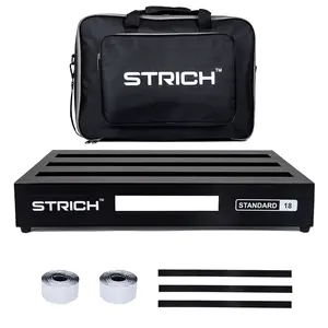 STRICH Guitar Pedal Board Aluminum Alloy 1.98lb Super Light Effect Pedalboard 18'' x 12.5'' with Carry Bag, STANDARD 18 (Angled)